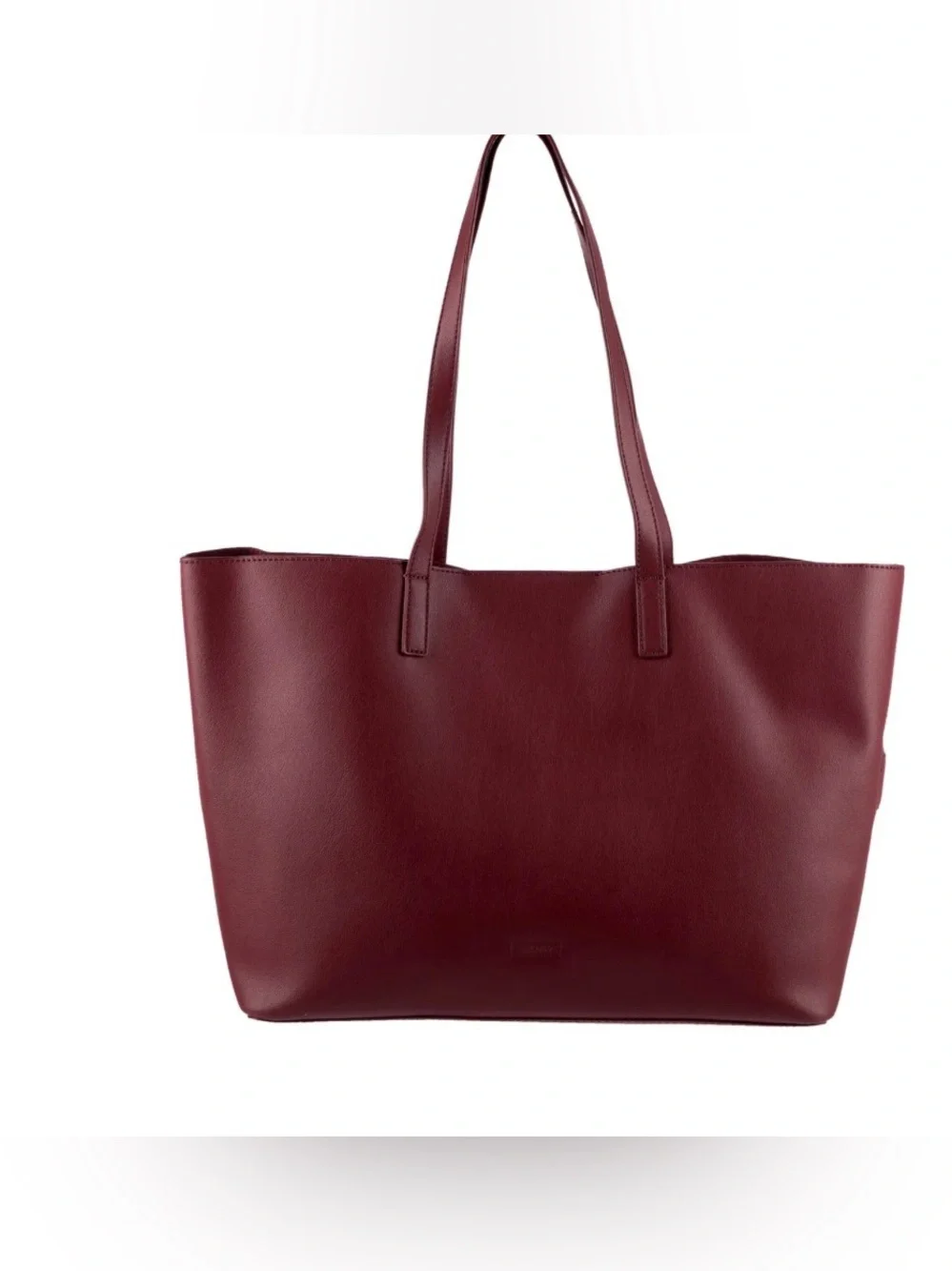 Away The Latitude Tote Ruby Burgundy Leather Travel Laptop Carry On Bag EUC